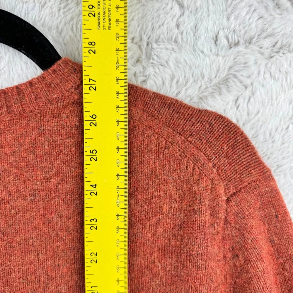 Banana Republic Sweater Mens Large‎ Burnt Orange Wool Cashmere Angora Luxury